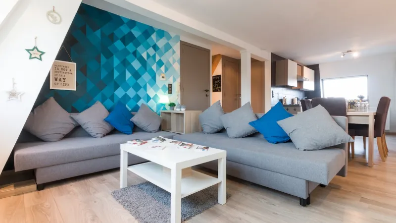 Living room of the Duplex Canal View Apartment
