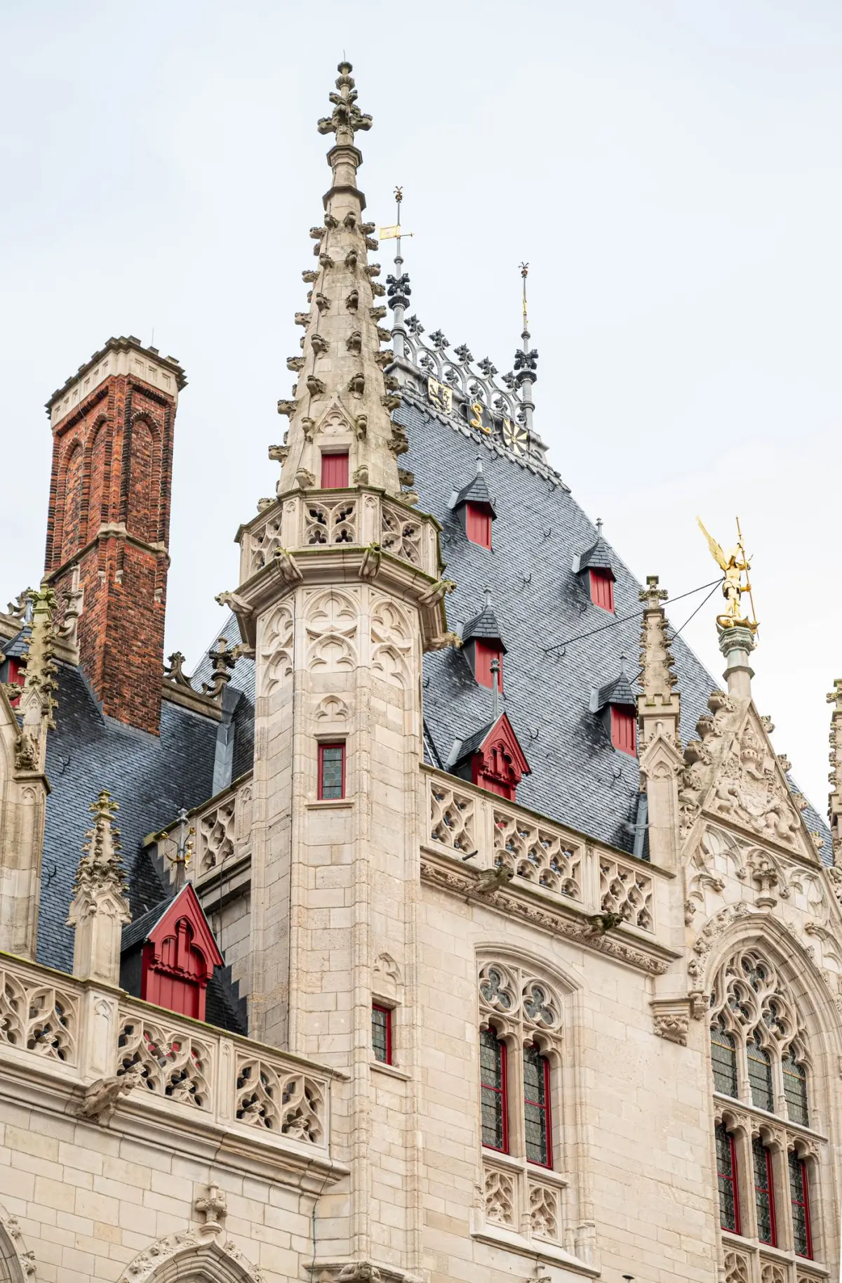 Gothic detail of the Provincial Court on the Market Square